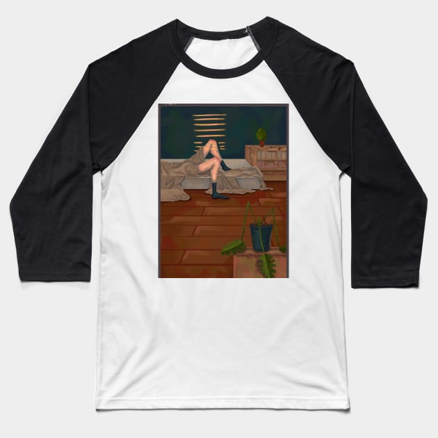 sleepy morning Baseball T-Shirt by lncrrr